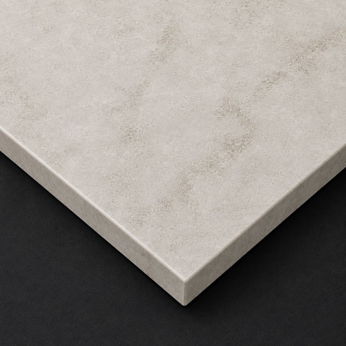 Acrylic Stone Compact Worktop - White and Grey with Brown Accents