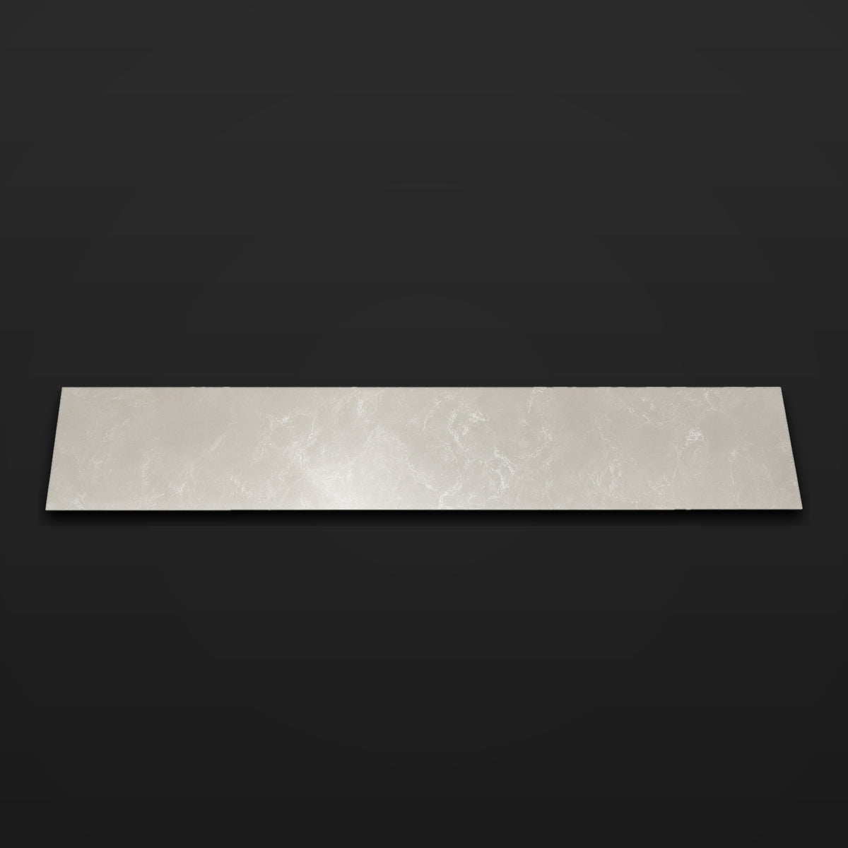 Acrylic Stone Compact Worktop - Light Grey with White Accents
