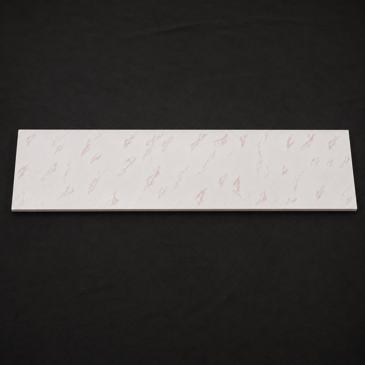 Acrylic Stone Compact Worktop - Egg White with Pink Details
