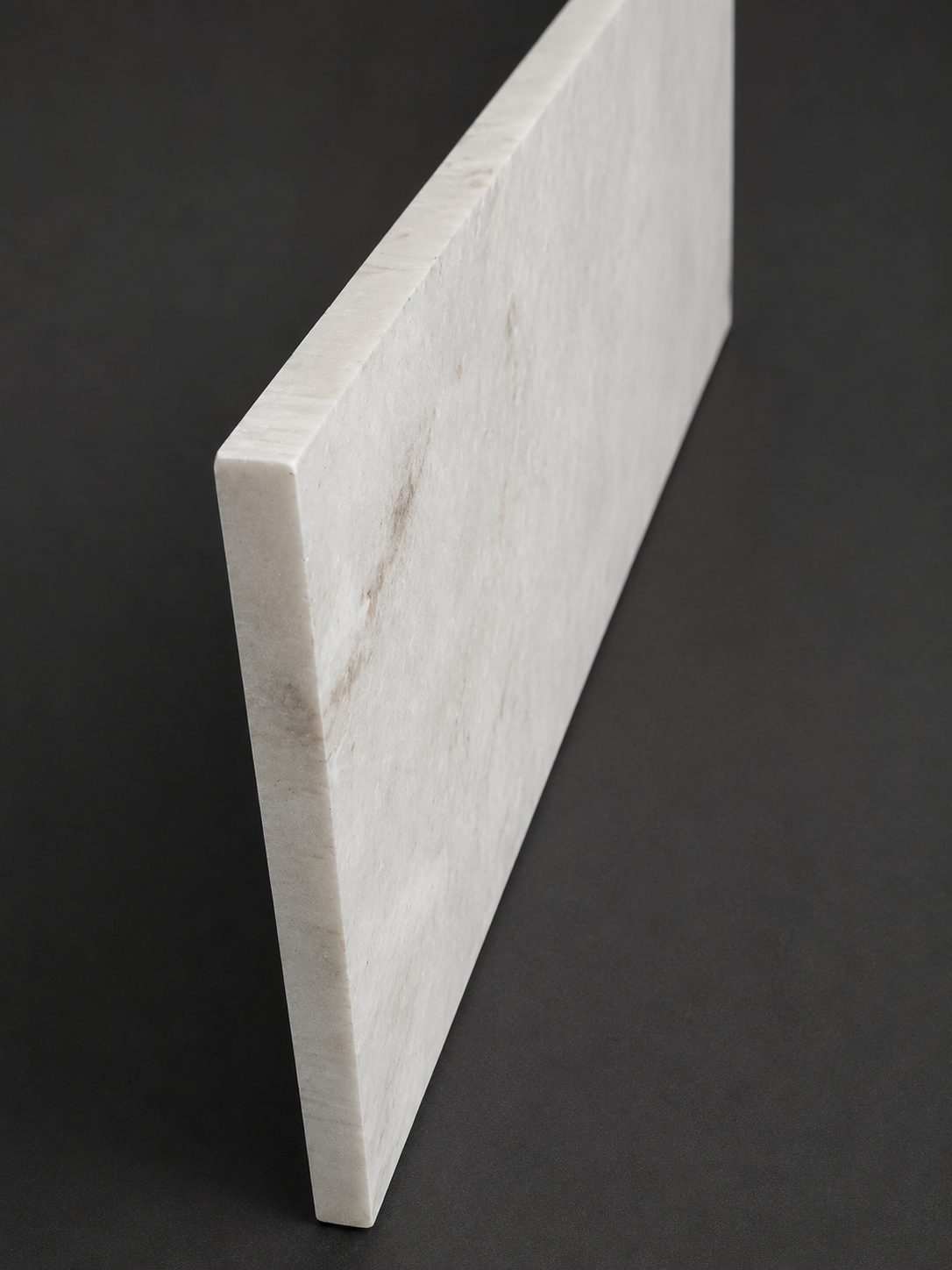 Acrylic Stone Compact Worktop - White and Grey with Brown Accents
