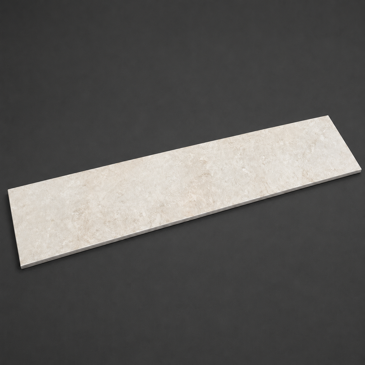 Acrylic Stone Compact Worktop - White and Grey with Brown Accents