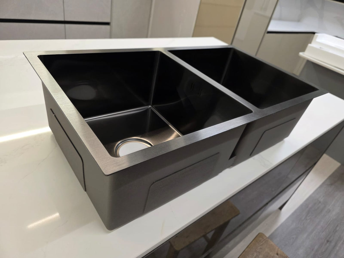 Nano Black Undermount Double Sink