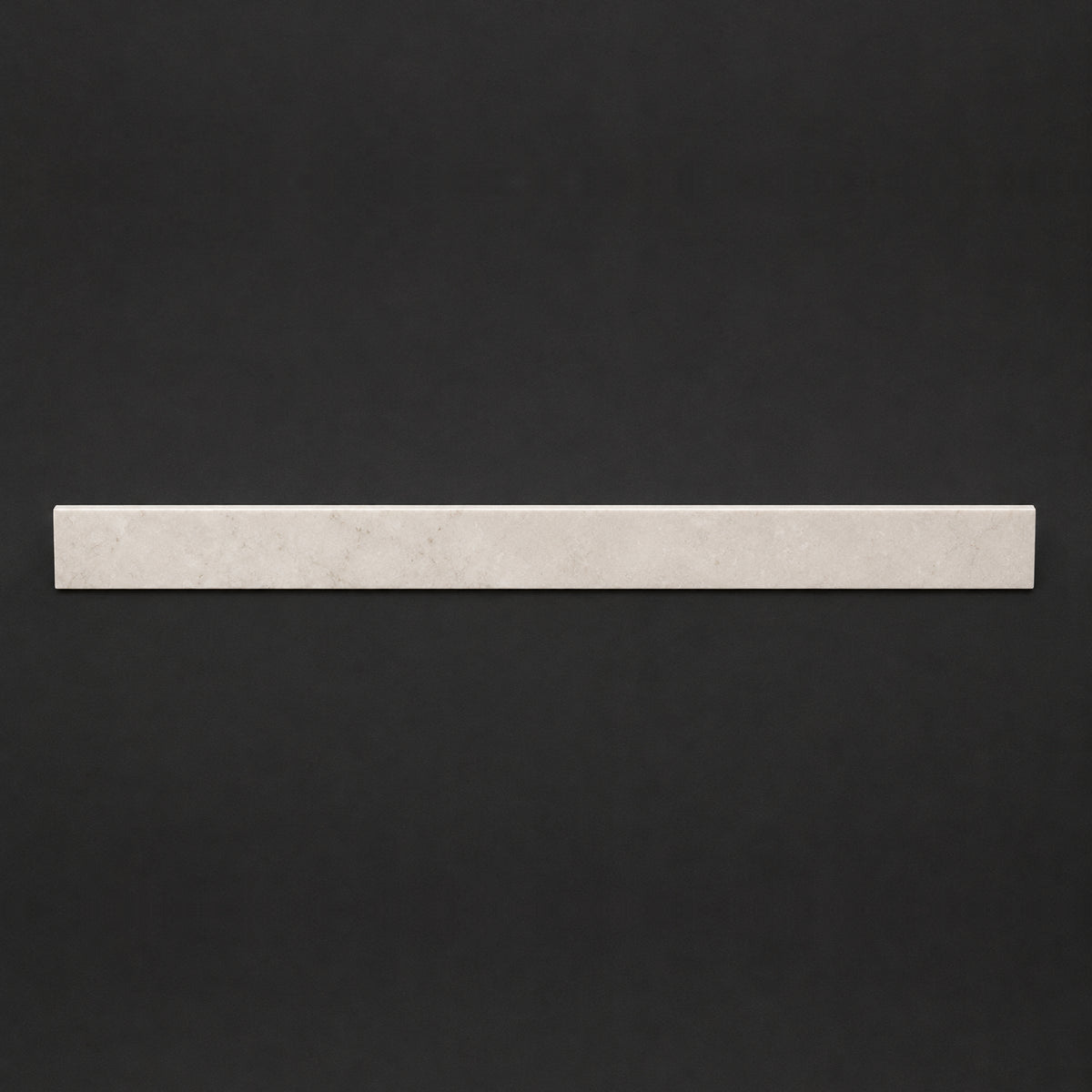 Acrylic Stone Compact Upstand - White and Grey with Brown Accents